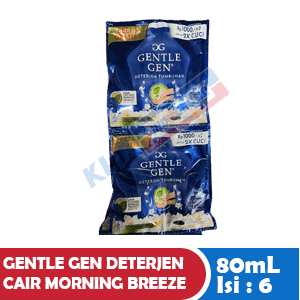 GENTLE GEN DETERJEN CAIR MORNING BREEZE RCG 6x80ml