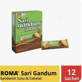 ROMA BISCUIT SARI GANDUM PCK 36g (10X12Gram)