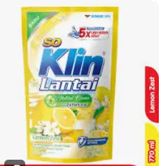 SO KLIN PEMBERSIH LANTAI REFILL LEMON ZESS PCH 780/770mL