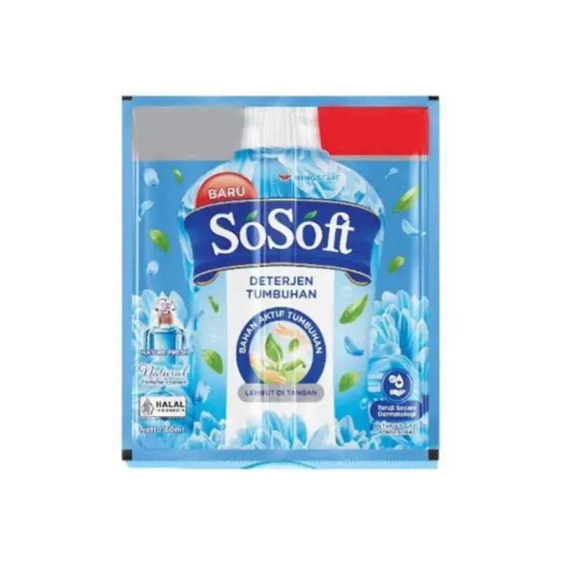 SO SOFT DETERJEN CAIR NATURE FRESH RCG 6x80mL