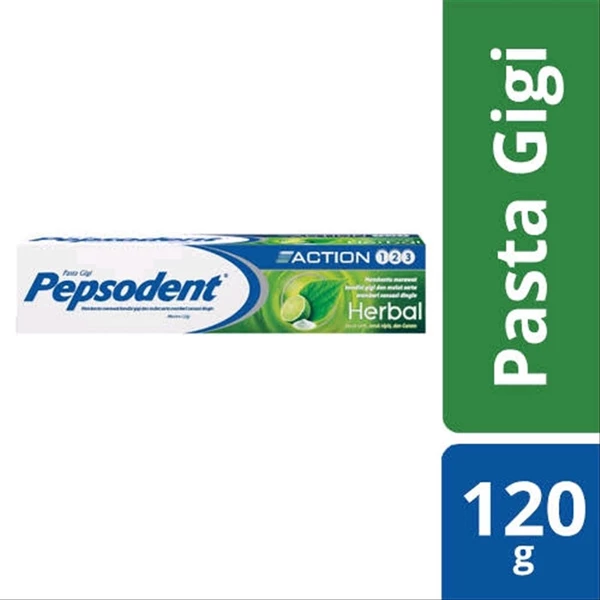 PEPSODENT T.PASTE COMP8 HERBAL 120G X 72