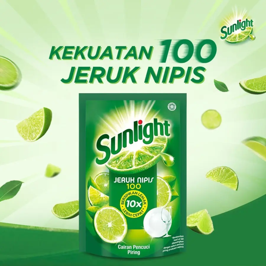 SUNLIGHT LIME CAIR REFILL kemasan 635 ML