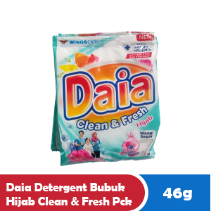 DAIA DETERGENT BUBUK HIJAB CLEAN & FRESH PCK 46/47g