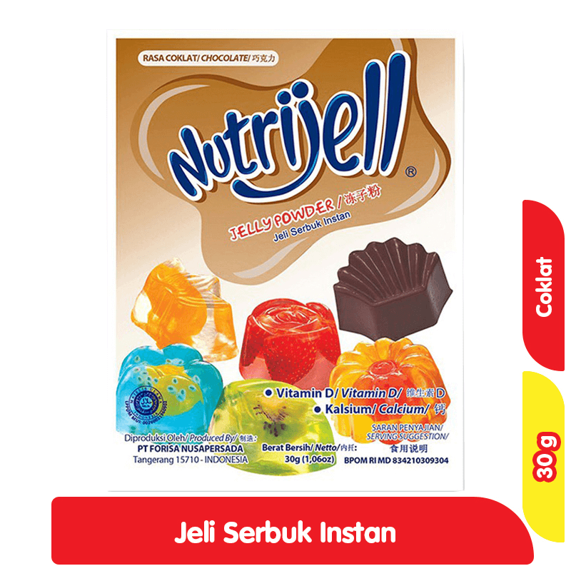 NUTRIJELL KONNYAKU JELLY POWDER COKLAT PCK 30g