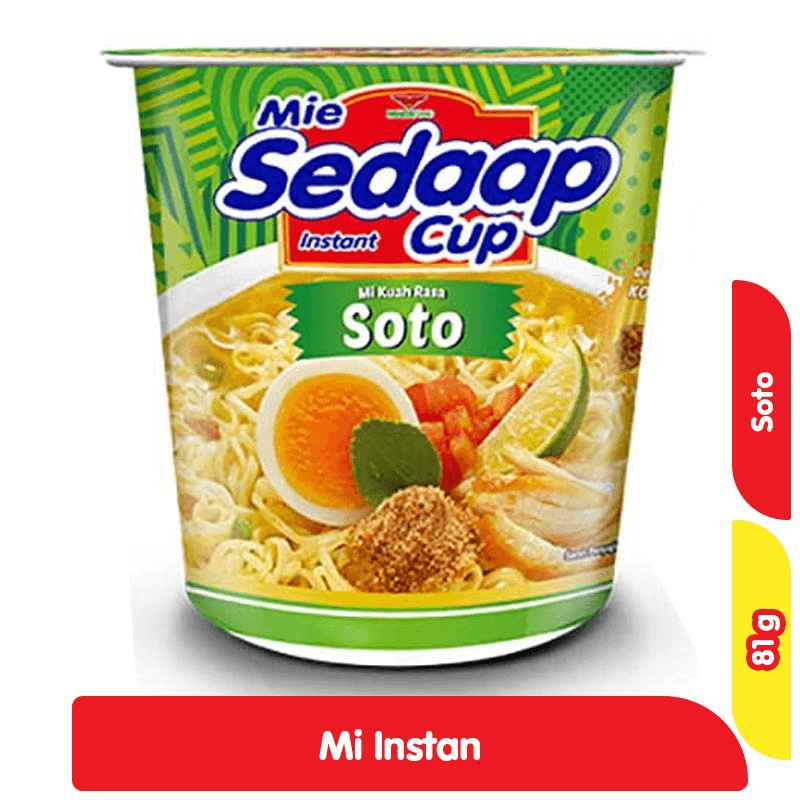 Sedaap Mi Instan Cup Soto 81 g