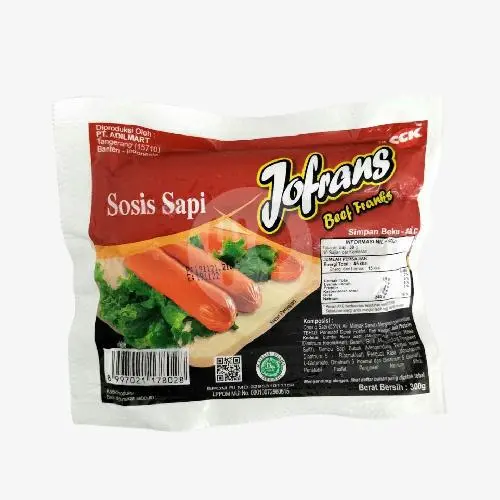 Sosis Sapi isi 10 Batang JOFRAN 300 Grm