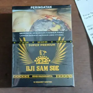 DJI SAM SOE ROKOK SUPER PREMIUM TIN 12 LEP MAHAKARYA