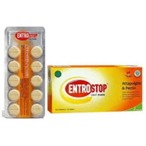 ENTROSTOP OBAT DIARE ATTAPULGITE & PECTIN ISI 2 PAPAN 10 TABLET