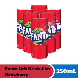 FANTA SOFT DRINK KALENG STRAWBERRY 330 ML