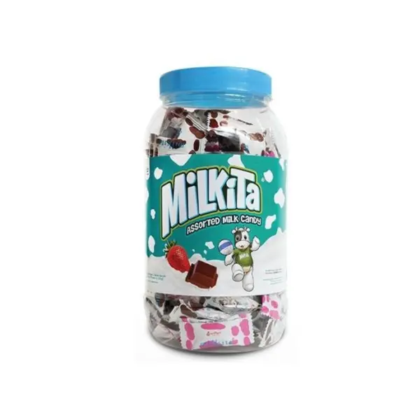 MILKITA LOLLIPOP ASSORTED MILK JAR isi 100 pcs