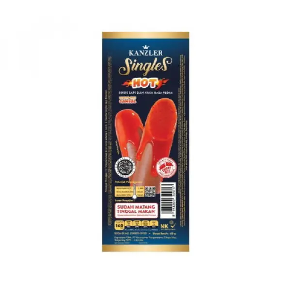 FROZEN KANZLER SINGLES SOSIS HOT 60 gr