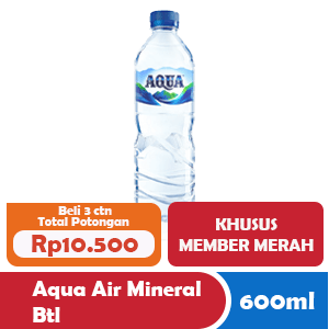 [125] AQUA AIR MINERAL BTL 600mL