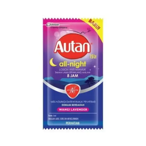 [155] AUTAN LOTION ANTI NYAMUK ALL NIGHT LAVENDER SCT 6mL