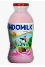 [1582] INDOMILK SUSU CAIR STRAWBERRY BTL 190mL