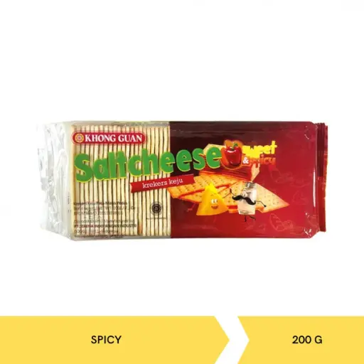[1806] KHONG GUAN CRACKERS SALTCHEESE SWEET & SPICY PCK 200g