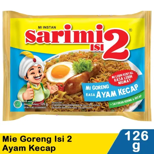 [3217] SARIMI MIE GORENG (ISI 2) AYAM KECAP PCK 126g