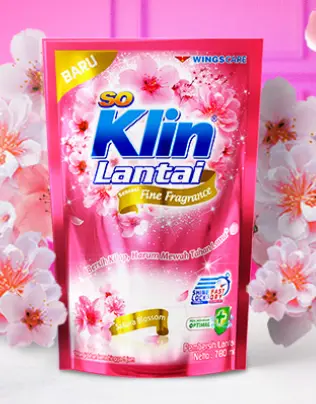 [3448] SO KLIN PEMBERSIH LANTAI REFILL SAKURA BLOSSOM PCH 780/770mL