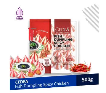 [5072] FISH DUMPLING SPICY CHICKEN 500gr 