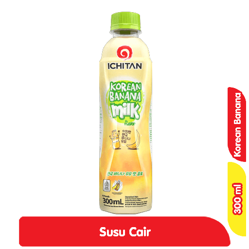 [6038] Ichitan Susu Cair Pisang Korea 300 ml