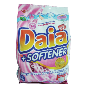 [646] DAIA DETERGENT BUBUK+SOFTENER ROMANTIC PINK BAG 800g
