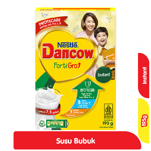 [7042] Nestle Dancow FortiGro Susu Bubuk Instan 195 g