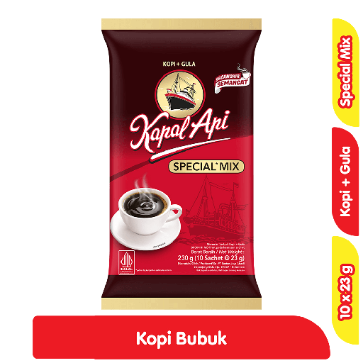 [7376] Kapal Api Kopi Bubuk Instan Special Mix 10 x 23 g