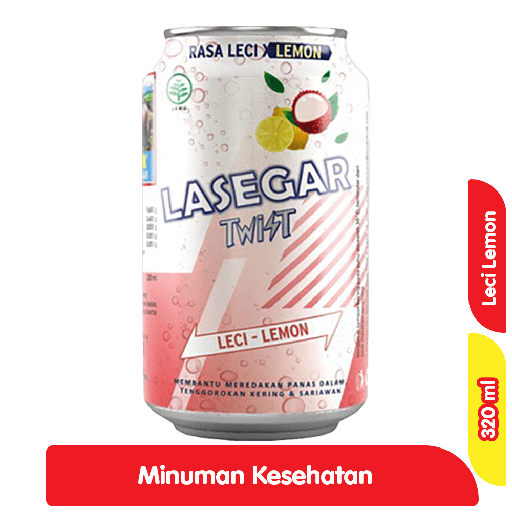 [7444] Lasegar Twist Minuman Penyegar Leci Lemon 320 ml
