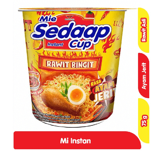 [7792] Sedaap Mi Instan Cup Ayam Jerit 75 g