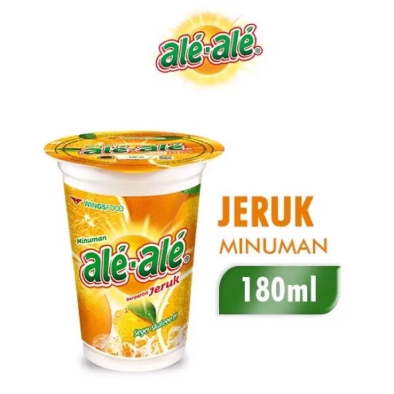 [92] ALE-ALE JUICE ORANGE CUP 180 ML