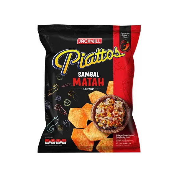 [2764] PIATTOS SNACK KENTANG SAMBAL MATAH PCK 68g