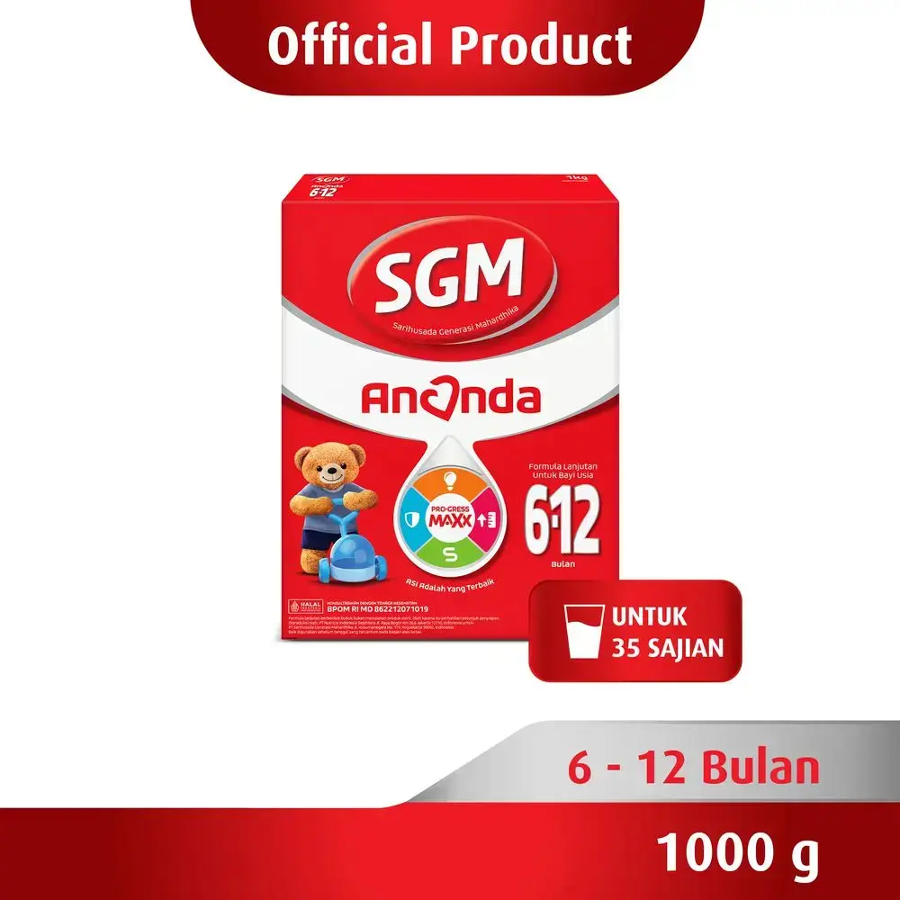 [3335] SGM ANANDA 2 FORMULA BAYI BUBUK 6 -12 BULAN BOX 1000g