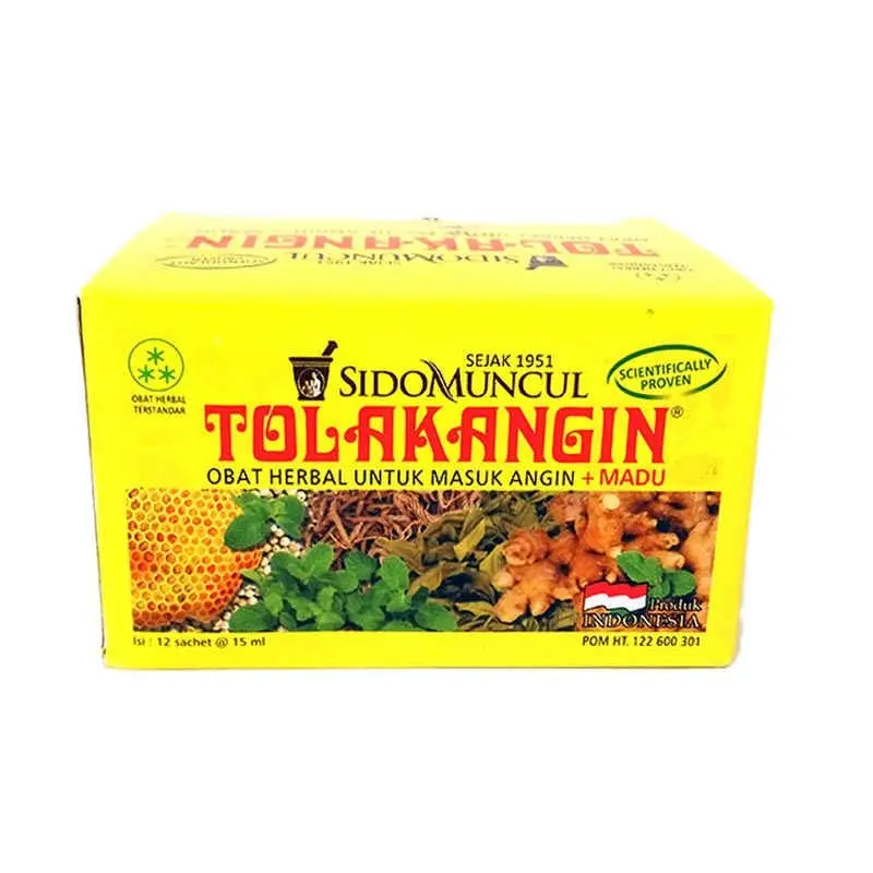 SIDO MUNCUL JAMU TOLAK ANGIN CAIR + MADU BOX 12x15mL