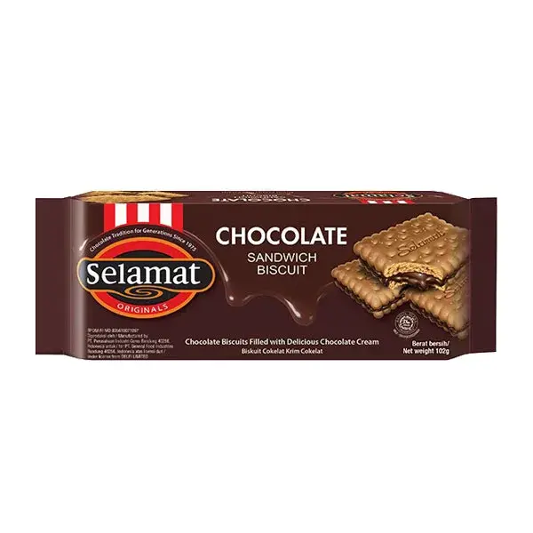 Selamat Sandwich Biscuit Cholate 102 gr