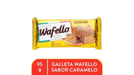 DRY ROMA WAFER WAFELLO ITALIA CARAMEL 97.6 GR