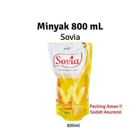 MINYAK GORENG SOVIA PCH uk 800 ML 