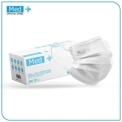 MASKER ALLMED 3PLY kemasan 50sheet 